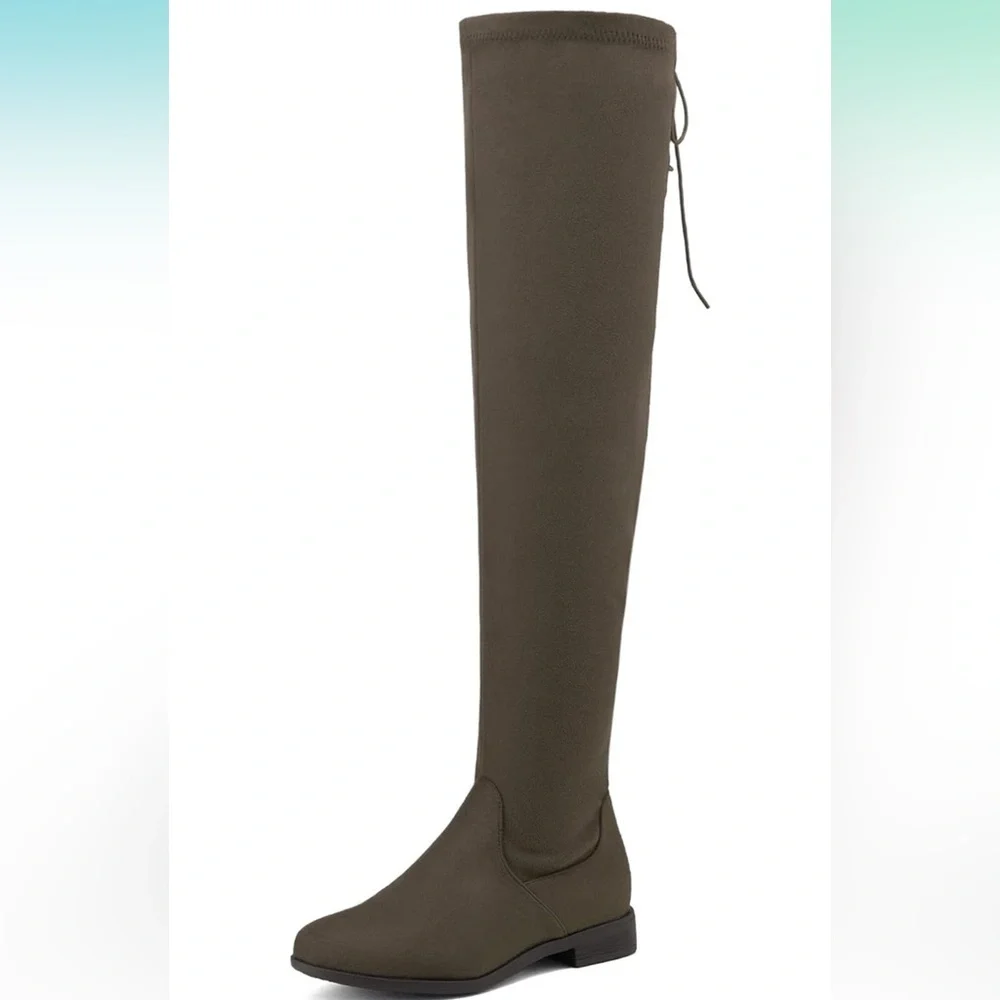Suede over the knee boots
